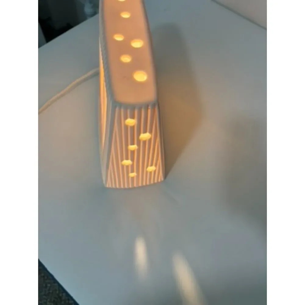 Porcelain Lithophane bisque night light with 
